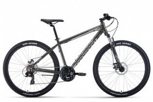 Велосипед Forward APACHE 27,5 2.0 D CLASSIC (27,5" 21 ск. рост. 21") 2022, серый/серебристый, RBK22FW27945