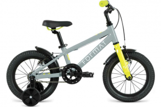 Велосипед FORMAT Kids 14 (14" 1 ск.) 2022, серый, RBK22FM14535