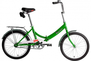Велосипед Forward KAMA 20 (20" 1 ск. рост. 14") 2023, зеленый/серебристый, RB3K013E9XGNXSR