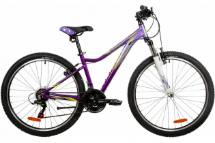 Велосипед STINGER 26" LAGUNA STD фиолетовый, алюминий, размер 15", MICROSHIFT