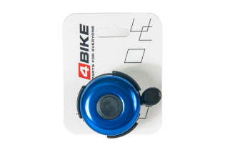 Велозвонок 4BIKE BB3204-Blu латунь, D-52мм, голубой
