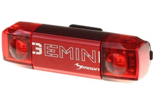 Габаритный фонарь задний Moon Gemini R, 30 люмен, 7 режимов, зарядка от USB. Алюминиевый корпус