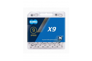 Цепь KMC - X9 1/2" x 11/128", 114 звеньев, серебряная