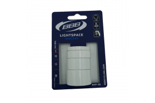 Проставочные кольца BBB LightSpace 1-1/8" 5/10/15/20mm alloy white BHP-36