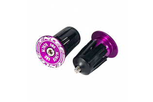 Заглушки руля Enlee BD-10 ударопрочный АБС-пластик фиксация якорем, фиолетовый