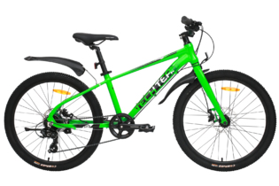 Велосипед TechTeam Neon 24"х13" зеленый 2024
