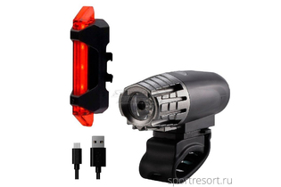 Комплект фонарей Briviga USB Bike Light Set: EBL-2256A + EBL-3402