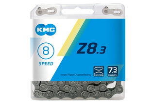Цепь KMC - Z8.3 1/2"x3/32", 114 звеньев, серебристо-серая