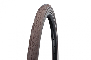 Покрышка для велосипеда Schwalbe ROAD CRUISER 28x1.60 700x40C (42-622) K-Guard,TwinSkin CO/CO+RT (светоотр пол) кофейная