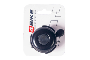 Велозвонок 4BIKE BB3204-Blk латунь, D-52мм, черный