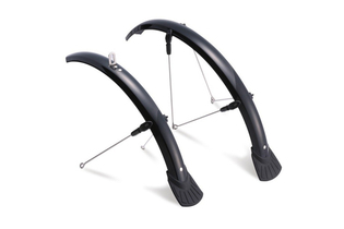 Крылья для велосипеда SunnyWheel FE-111FR 20", полноразмерные для велосипедов 20", металлопластик, комплект