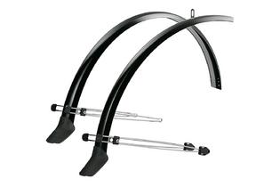 Крылья металлопласт. SKS Commuter Road 35mm, 28", черные с брызговиками
