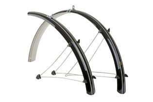 Крылья  металлопласт. AXP-53 Blk 28"х53мм, перед. 600мм, зад. 1050мм, черные AUTHOR (Италия)